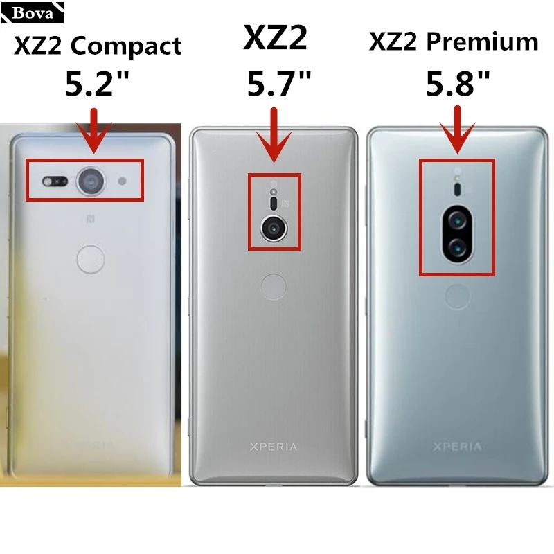 Чехол из искусственной кожи для Sony Xz2 5 7 дюйма чехол с держателем карт Xperia Compact 0