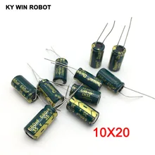 Condensateur électrolytique en aluminium, 680 uF, 35 V, 10x20mm, 10 pièces