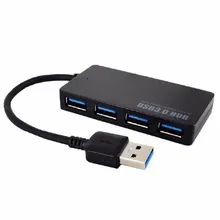 Sup Порты и разъёмы s 5 Гбит/с Скорость 4-Порты и разъёмы USB 3,0 Портативный компактный концентратор адаптер для ПК и ноутбуков# T2