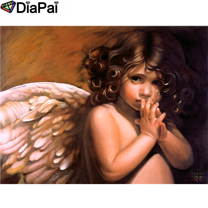 

DIAPAI 100% Full Square/Round Drill 5D DIY Diamond Painting "Angel girl" Diamond Embroidery Cross Stitch 3D Decor A19869