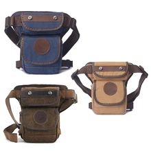 THINKTHENDO, Мужская парусиновая сумка для езды на мотоцикле, на бедрах, тактическая поясная сумка