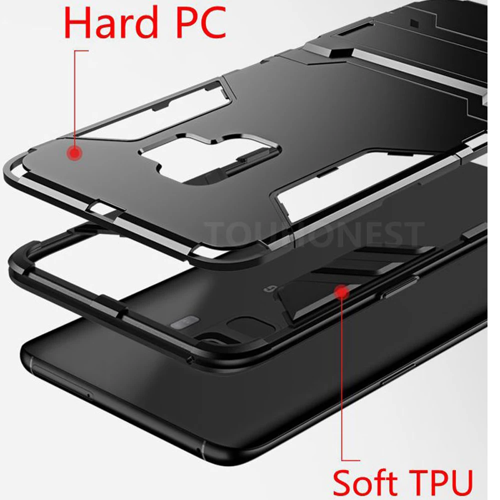 Противоударный резиновый чехол подставка для телефона Samsung S10 Plus S10E Note 9 S9 A8 J4 J6 A7