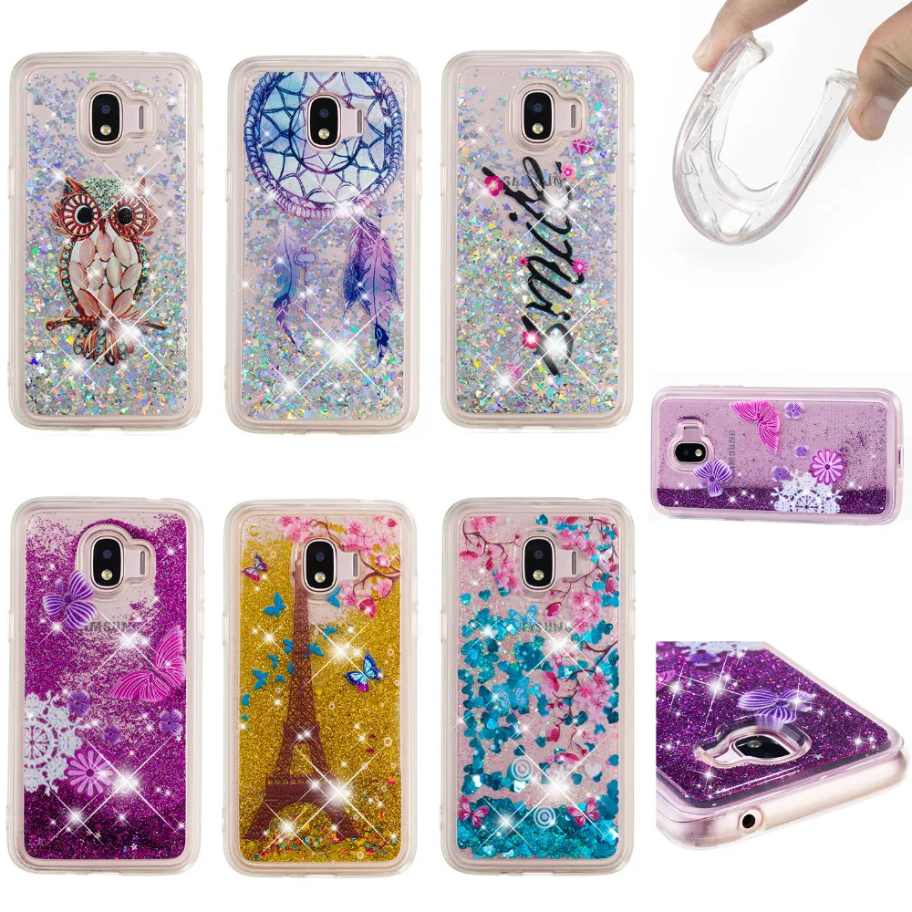

Flowing Liquid Case For Samsung Galaxy J120 J2 J3 J4 J5 J6 J7 Plus Pro Prime Sparkle Glitter Stars TPU Anti knocK J250F