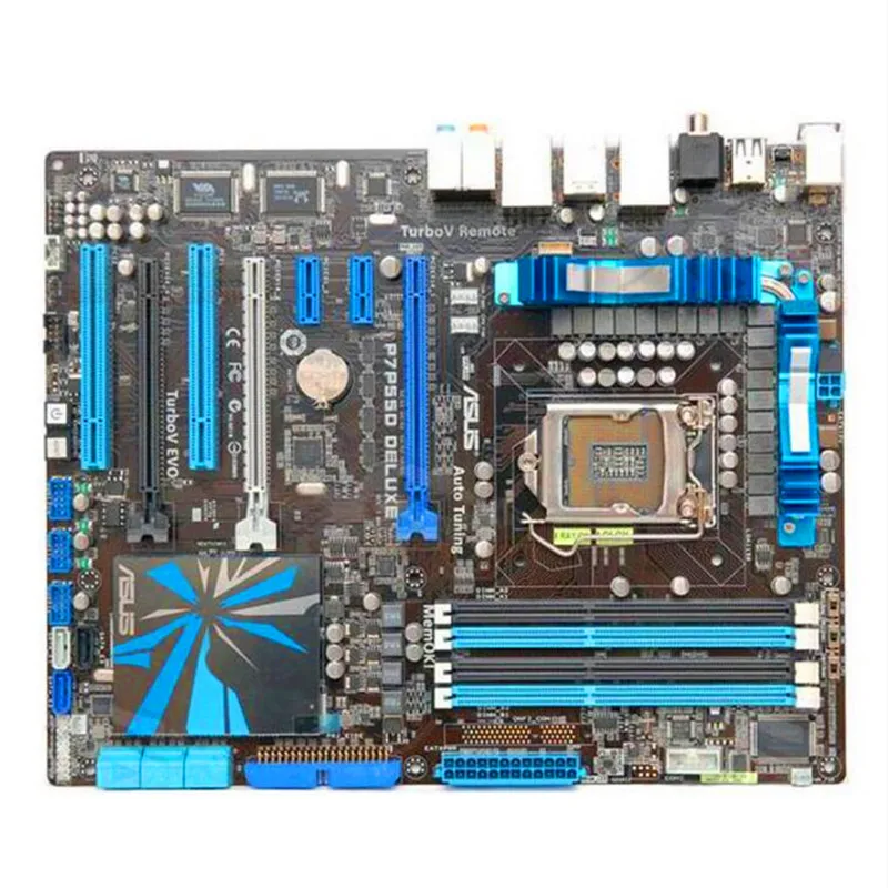 

Socket LGA 1156 For ASUS P7P55D Deluxe Desktop Motherboard P55 i3 i5 i7 DDR3 16G ATX Used Mainboard( P7H55 P7P55 LX LE P7H55-M)