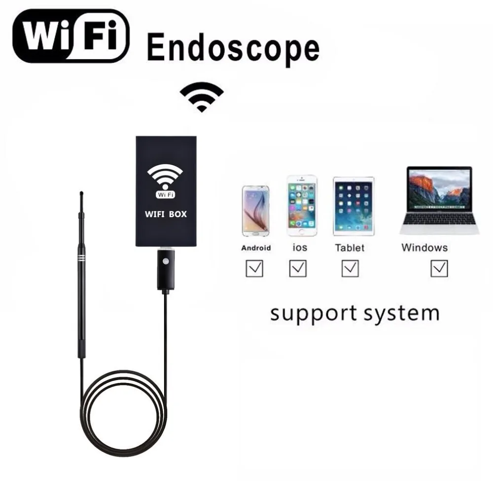 5 5mm WiFi Wireless Ear Endoscope Camera Mini Waterproof Inspection Camera USB Ear Scope Camera With