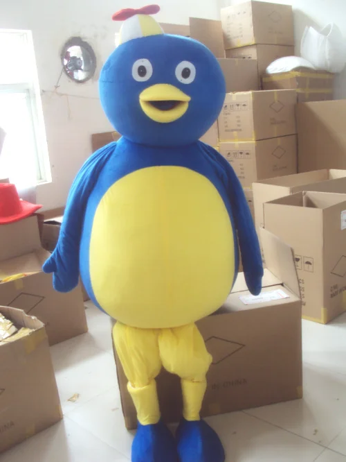 New Blue Penguin Cartoon Mascot Costume For Adults Christmas Halloween Outfit Fancy Dress Suit Free Shipping Drop Shipping