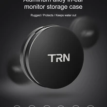 Чехол для хранения наушников, сумка, коробка для гарнитуры, TRN, алюминиевый сплав, металл, наушники-вкладыши, жесткие, водонепроницаемые, портативные аксессуары для Iphone