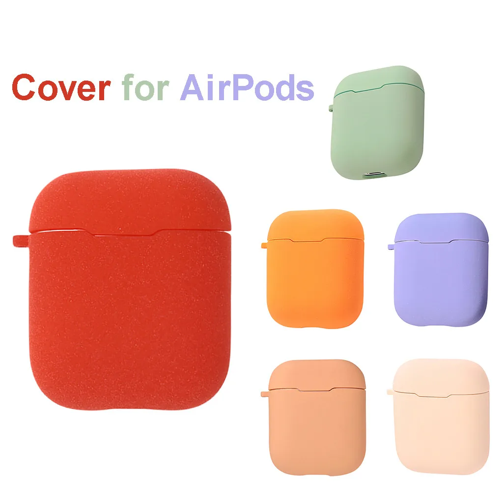 

Colorful Silicone Anti-lost Protective Cover Skin Case for Apple AirPods 1/2 Charging Case portable airpod case cover