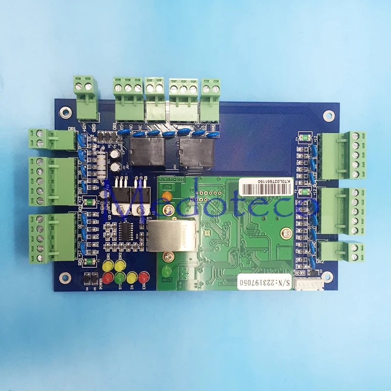 Tcp/ip двойная дверь Управление доступом; + 12V5A непрерывное функция батареи Питание две двери Управление доступом Панель