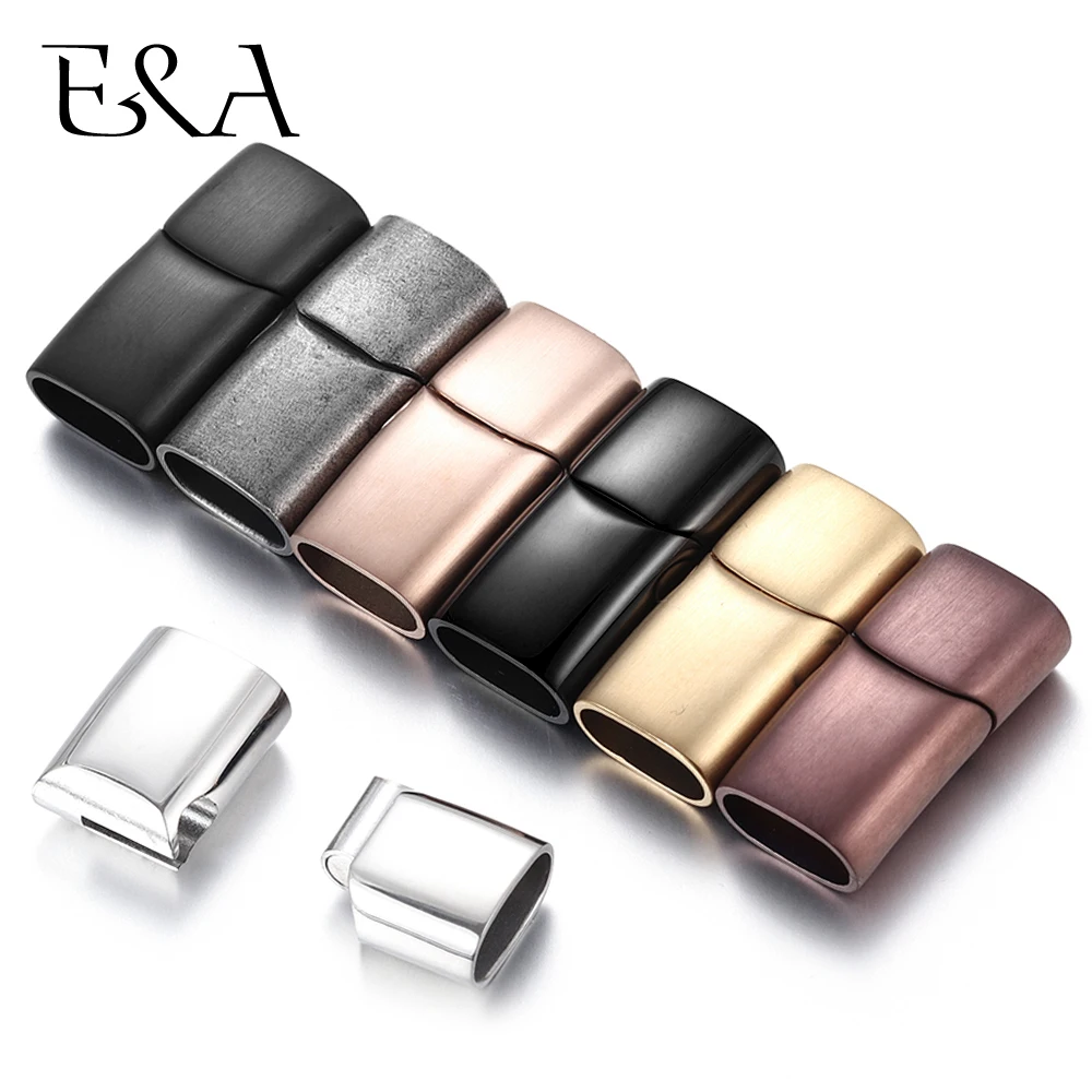 

Stainless Steel Magnetic Clasps 12*6mm Hole for Leather Cord Clasp Bracelet DIY Jewelry Accessories Making Findings Supplies