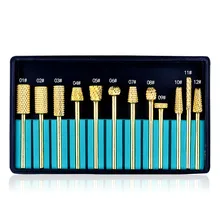 12 шт./компл. высокое качество Вольфрам твердосплавный Фрезер для ногтей, сверлильный-дюймовые сверла для сверления, Электрический Фрезер для ногтей, фрезер для педикюра, фрезер для маникюра и нейл-арта