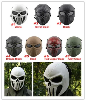 

CS Airsoft Paintball Chastener Ear-protective Mask Full Face Mask Halloween Wargame Field game Cosplay Movie Prop Mask