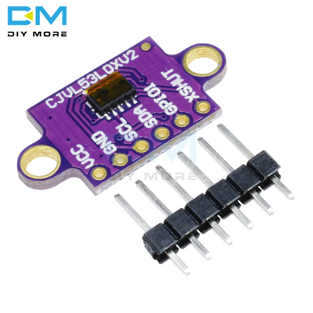 VL53L0X IC IIC I2C Интерфейс серийный Сенсор датчик вторжения лазерный модуль начиная Расстояние доска времени полета ToF GY-VL53L0XV2