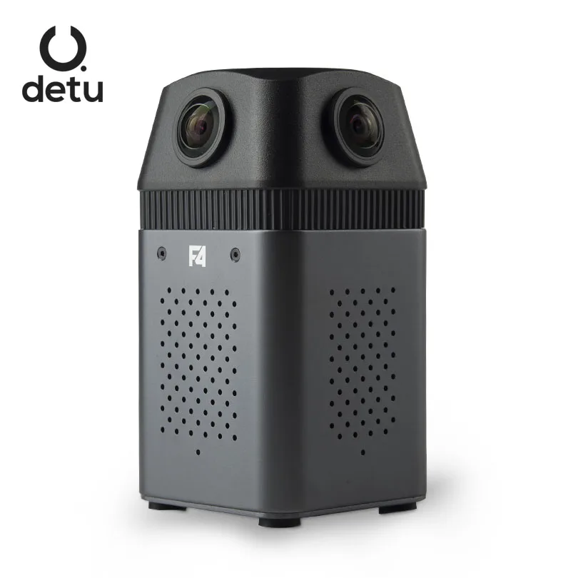 

DETU F4 Broadcast Live in 360 With DETU Professional VR Camera 360 Video Camera WiFi Camera Remote 6K Full HD Video Camera