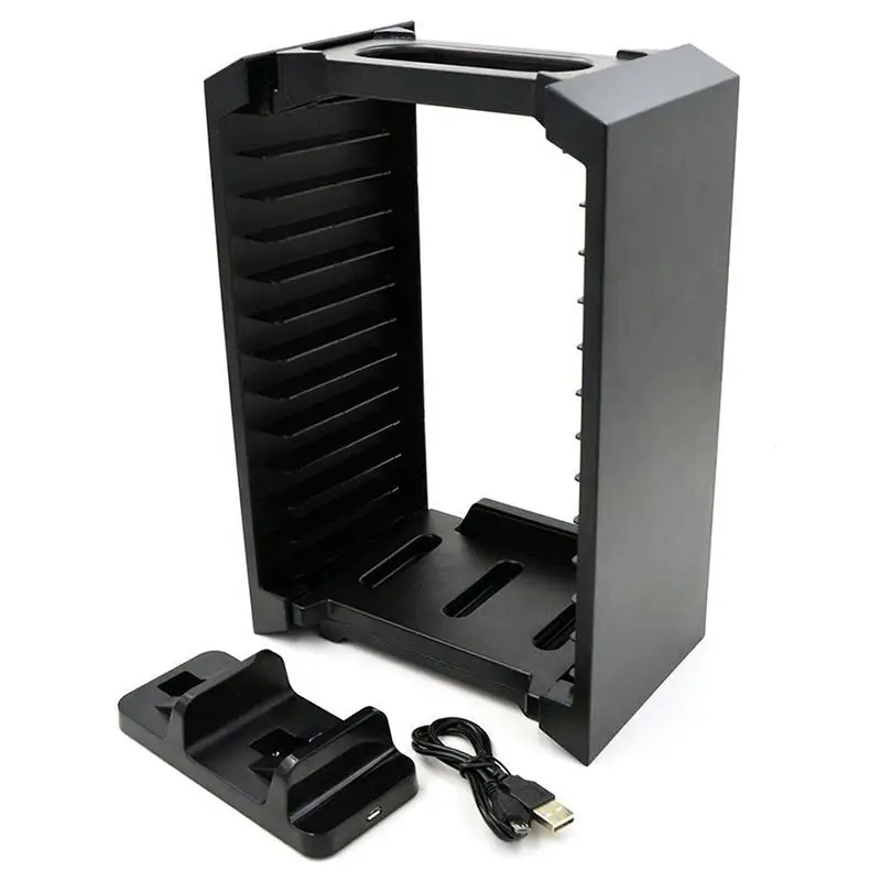 

New Arrival Disk Tower Vertical Stand for PS4 DualShock 4 Controller Charger Charging Dock Statio For PlayStation 4 PRO Slim r30