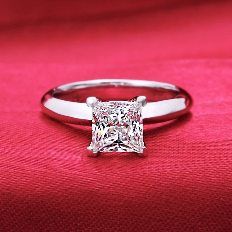 

1.25 carat SONA synthetic diamant fashion ring 925 sterling silver simulation diamant ring US size from 4 to 10.5 (DFE)