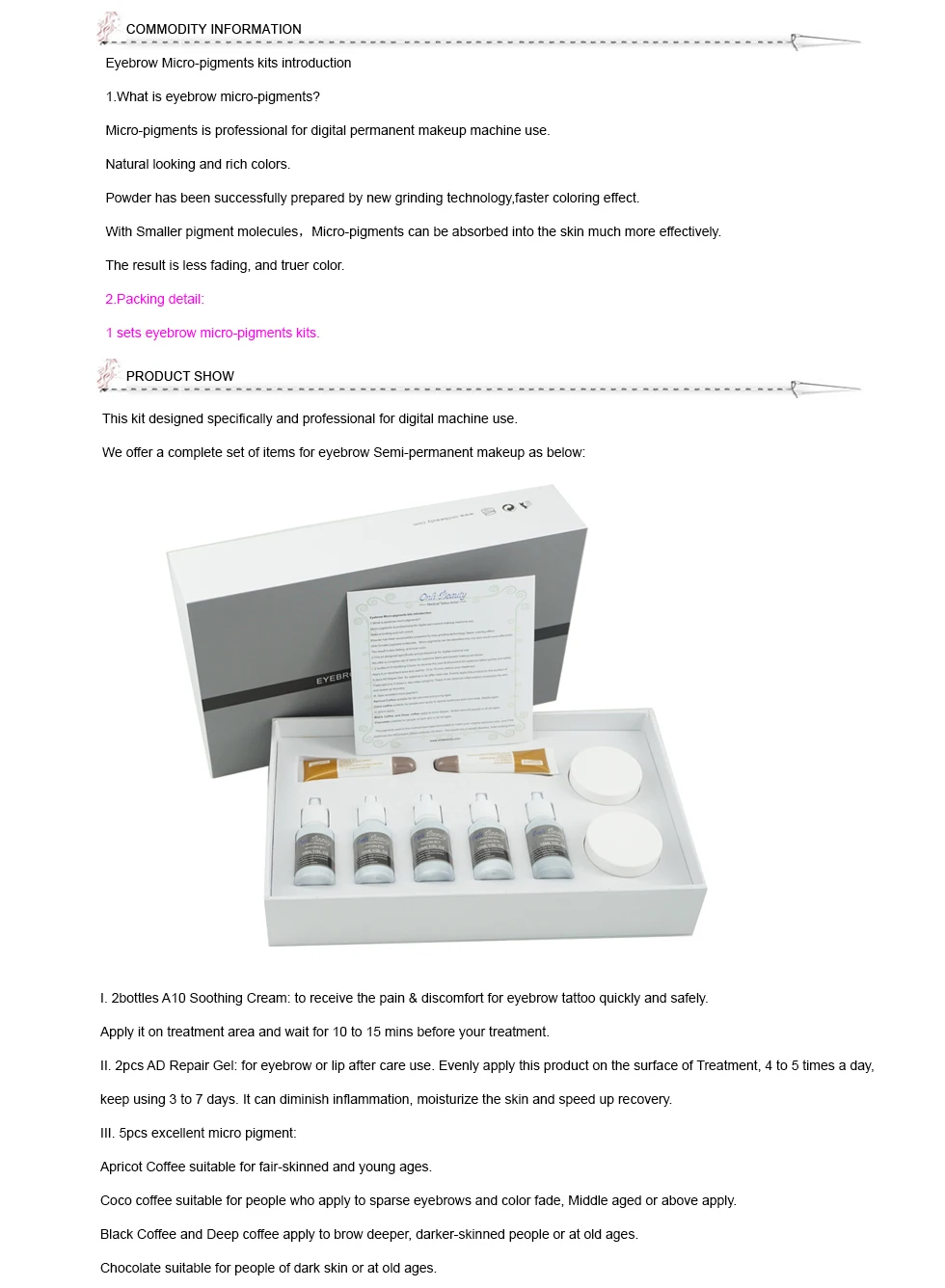 micro-pigmentation kits