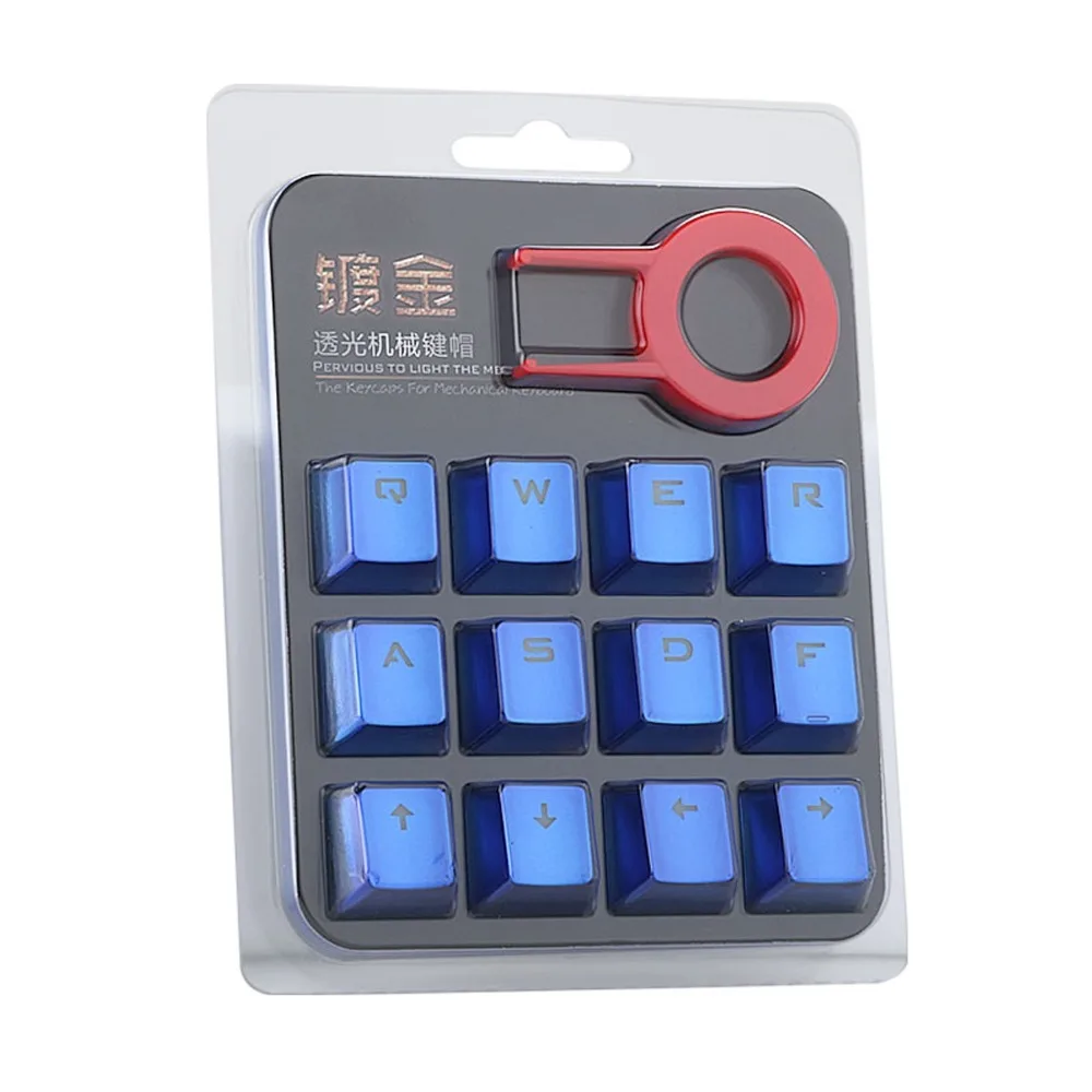  PBT Keycaps Doubleshot Injection WASD Mechanical Keyboard Key Caps Set with Keycap Puller For Gamin