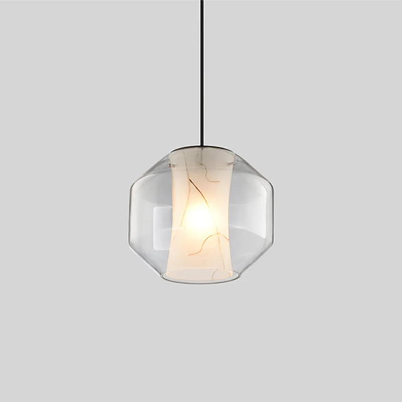 Современная Текстура мраморного камня кулон свет E27 во главе с одной головкой подвесной стеклянный светильник для гостиной, спальни, кухни, спальня кафе ресторан