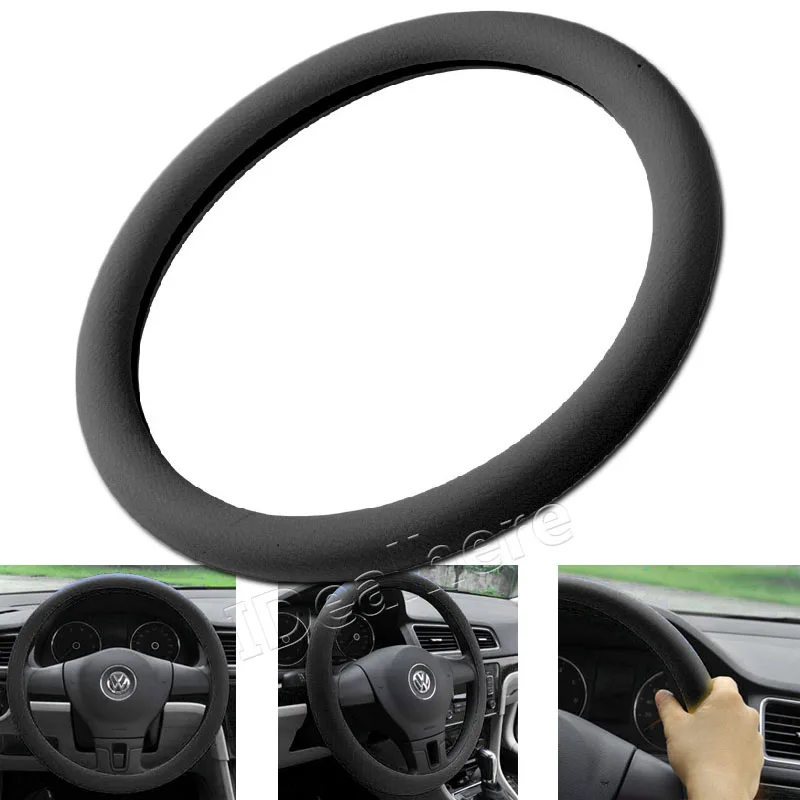 

New 1pcs Soft Silicone Car Steering Wheel Cover Shell 36-40cm Multi Color Skidproof Eco-Friendly Protector For Auto Car Supplies