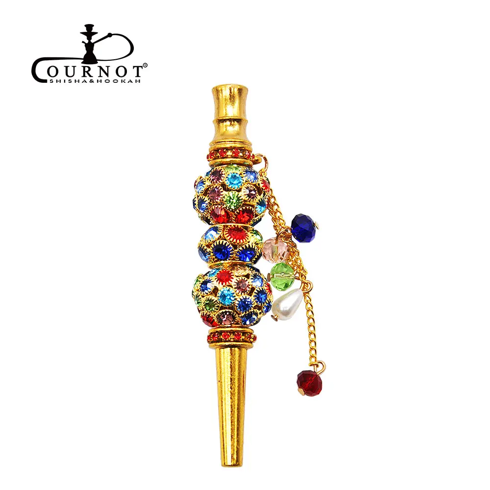 COURNOT Handmade Inlaid Jewelry Hookah Mouthpiece Shisha Metal Mouth