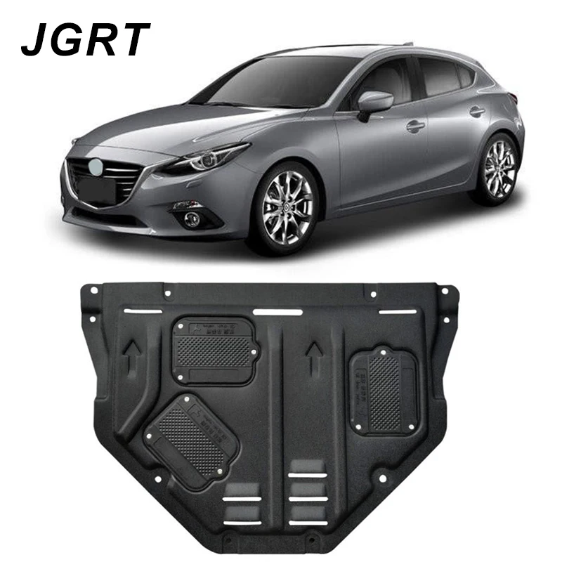 

Car styling For Mazda Axela plastic steel engine guard For Axela 2014-2017 Engine skid plate fender 1pc