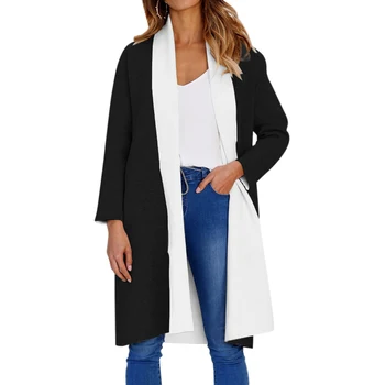 

Women Long Sleeve Waterfall Long Cardigan Coat Jacket Ladies Casual Open Front Warm Overcoat Outwear