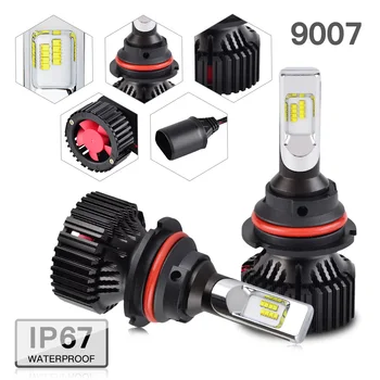 

H2CNC 9007 Canbus Car Headlight LED Bulbs For Chevrolet Cavalier 2000 2001 2002 2003 2004 2005 Super Bright Lamp