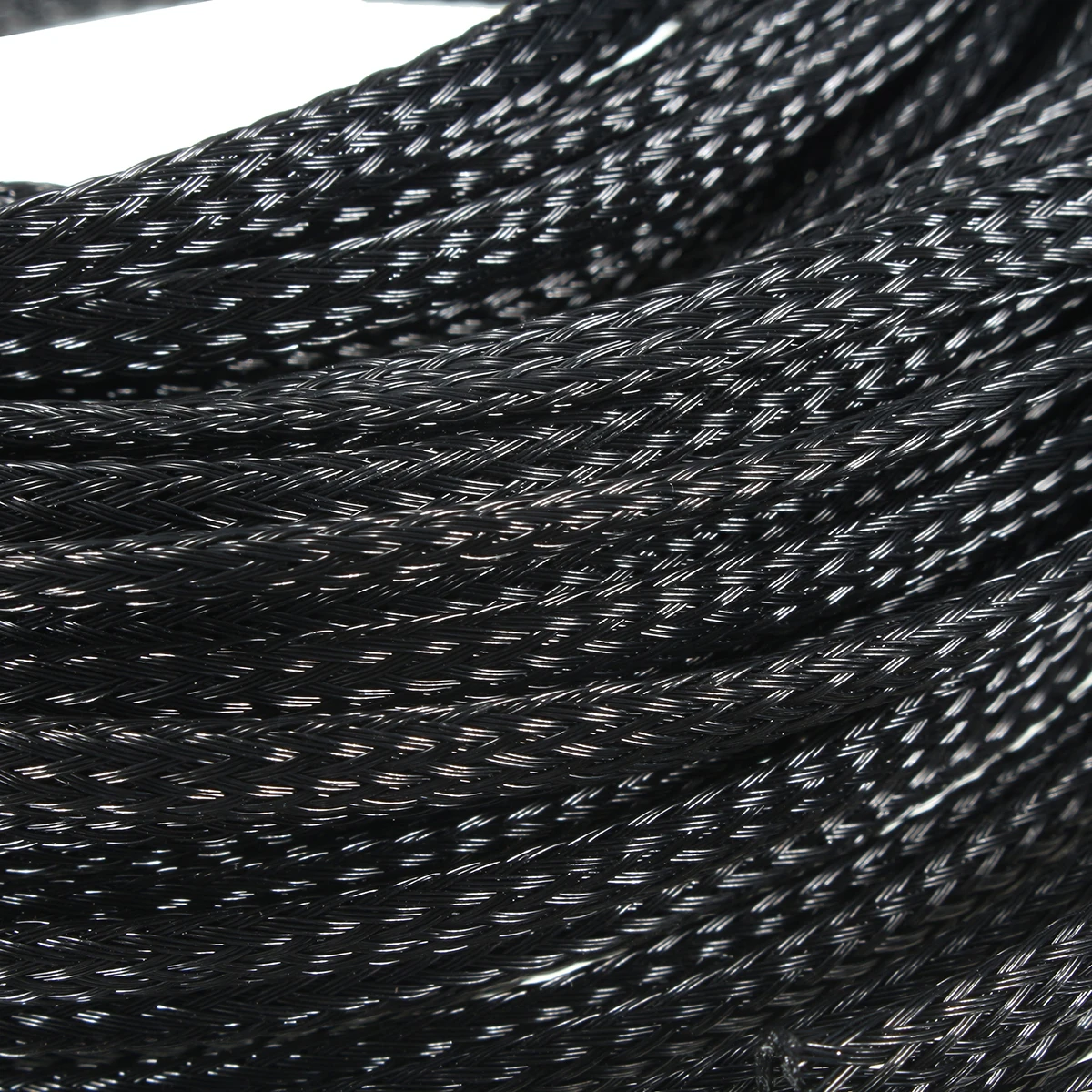 Durable Expandable PET Braided Cable Protection Sleeving Sheathing Wire Audio Sleeve 10M 4mm for Pipe Hose Indoor Wiring Mayitr