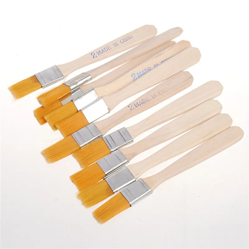 

EleksMaker 10pcs/set BGA Solder Flux Paste Brush With Wooden Handle Reballing Tool
