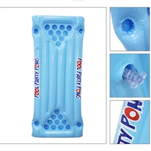 Горячая ПВХ надувной пивной понг стол матрас Lounge бассейн поплавок 24 чашки держатель для лета