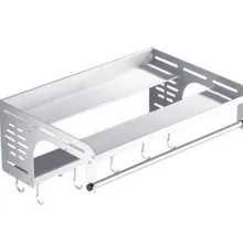 304 двухслойная стойка для микроволновой печи из нержавеющей стали подвесная кухонная печь вешалка усиленный кронштейн LU51510