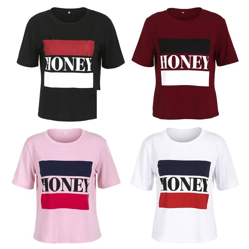 

Womens Short Sleeve Tops Summer Beach Ladies Casual Loose Neck Floral Top T Shirts