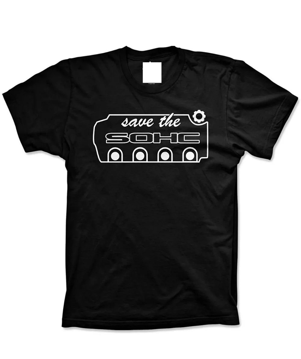 Cool Tee Shirts Save The Sohc Crew Neck Men Short Sleeve Office Tee