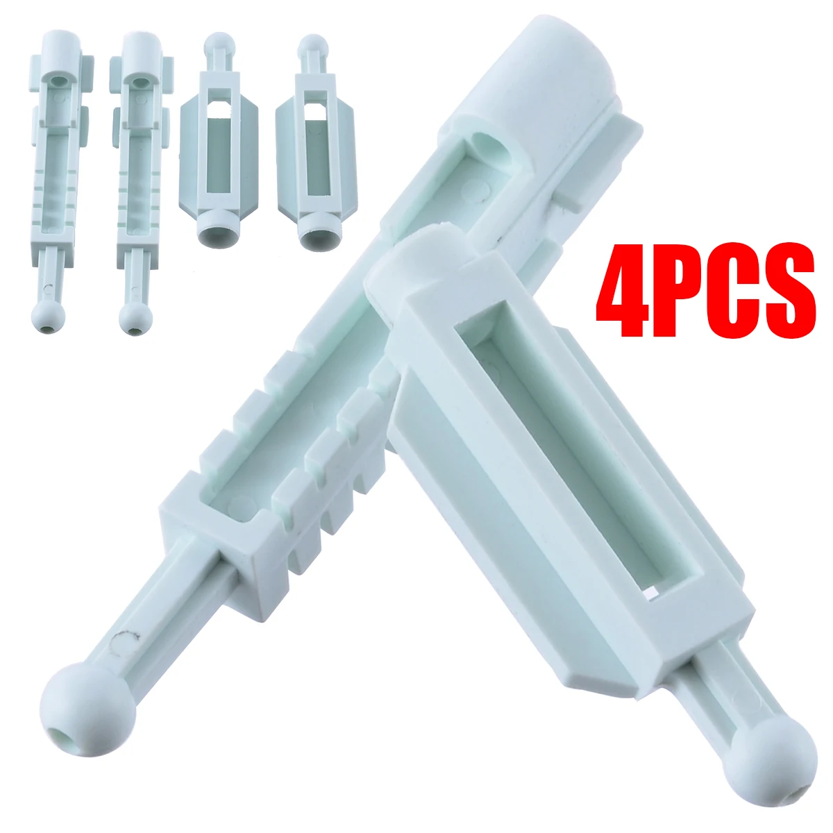 4pcs/2 Pairs Car Headlight Adjuster White Plastic Auto Mounting Bracket Kit For BMW E39 5 Series 63120027924