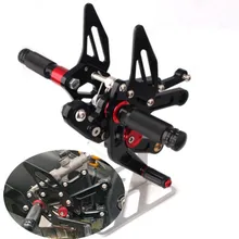 ЧПУ регулируемый задний комплект подножки для YAMAHA YZF R6 YZF-R6 черного и красного цветов