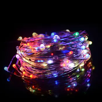 

5M 50 LED 3XAA Battery LED String Lights for Xmas Garland Party Wedding Decoration Christmas Flasher Fairy Lights waterproof