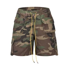 В стиле «хип-хоп» Марка NEW FASHION Hi Street песчаные насосы Винтаж Ретро Шнурок карго-шорты камуфляжные