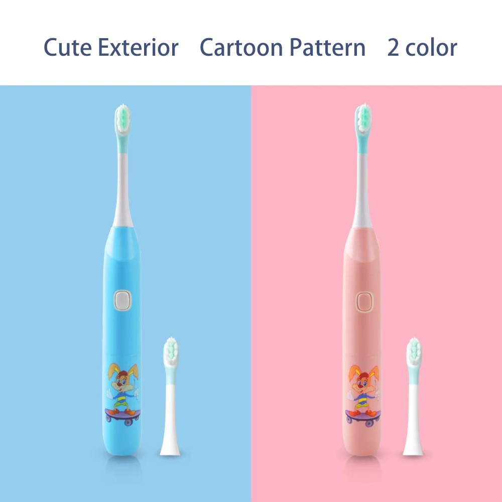 YOUBEY Children Electric Tooth Brush Kids Toothbrushes Baby Electric Massage Teeth Care Oral Teeth Brush With 2 pcs Heads YOUBEY Children Electric Tooth Brush Kids Toothbrushes Baby Electric Massage Teeth Care Oral Teeth Brush With 2 pcs Heads