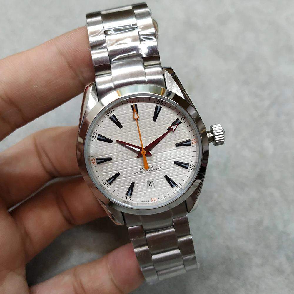 

AAA men's watch SEA MASTER 220.10.41.21.03.001 master 41MM White dial 8500 automatic mechanical original strap sapphire watch
