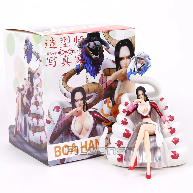 

Anime One Piece Boa Hancock Sitting in Snake Salome PVC Figure Collectible Model Toy