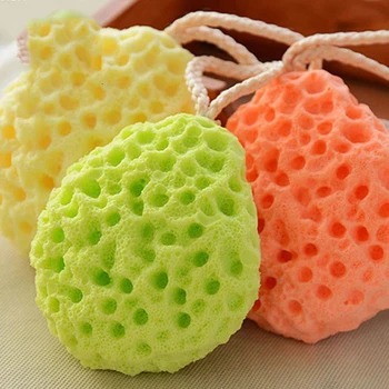 

1PC Honeycomb Shape Newborn Baby Kids Bath Sponge Brushes Massage Baby Shower Exfoliating Body Face Cleaning Scrubber