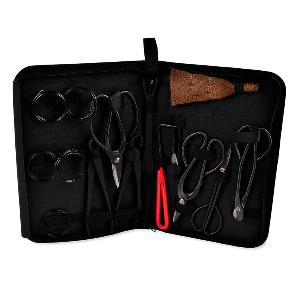 

Garden Bonsai Tool Set Carbon Steel Kit Cutter Scissors with Nylon Case MYDING