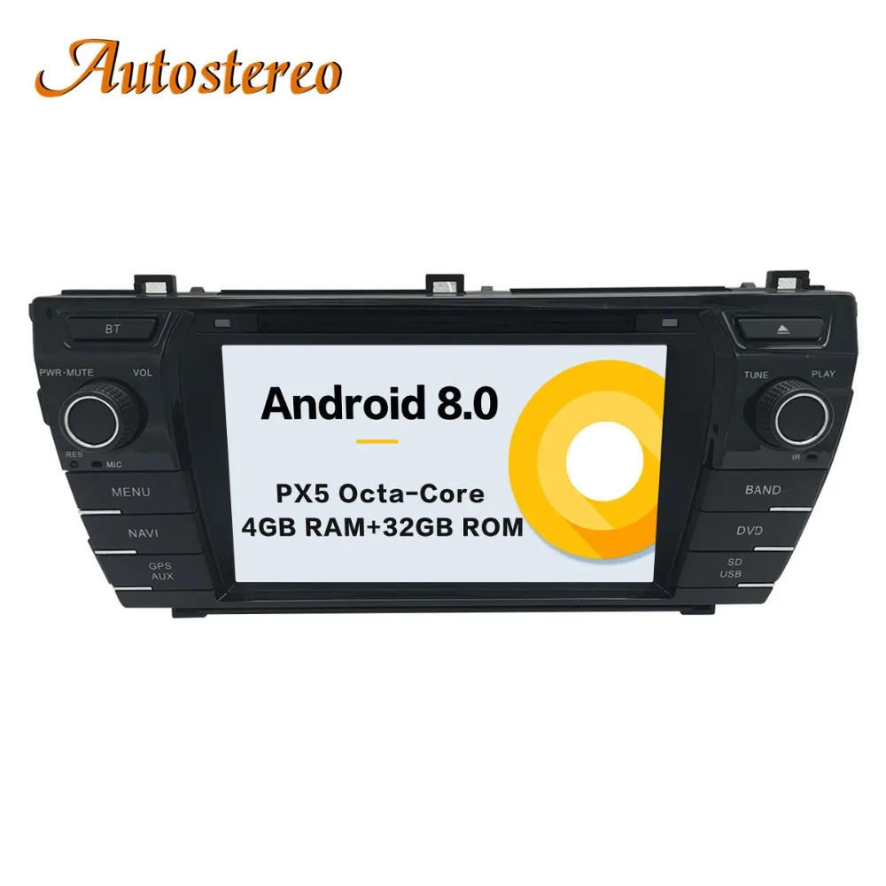 

Android 8 Car DVD player Multimedia Head unit SAT NAV For Toyota Corolla 2013 2014 2015 Car GPS Navigation radio tape recorder
