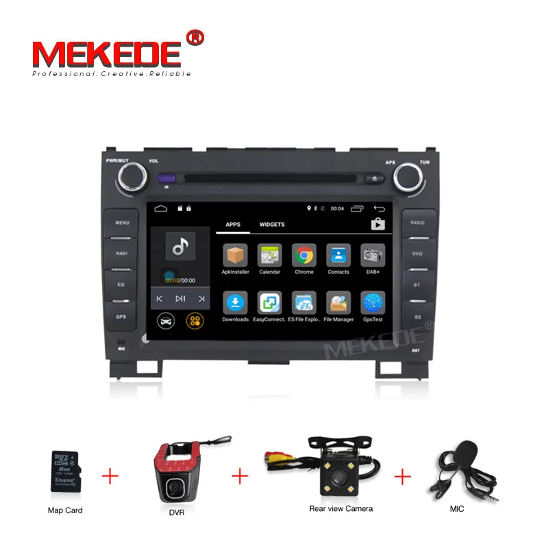 MEKEDE M518 8 дюймов 2din Android7.1 автомобильный Стайлинг Автомобильный Gps dvd-плеер для Hover H3 H5 поддержка 4G SIM wifi BT NAVI OBD2 - Цвет: add camera dvr