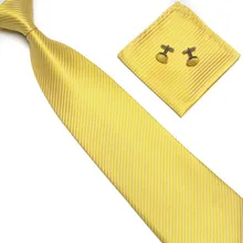 Мужские Средства ухода за кожей Шеи Галстуки платок запонки Набор Полосатый Hanky жаккардовая Средства ухода за кожей Шеи Галстуки Платки носовые для девочек Свадебные Бизнес Галстуки