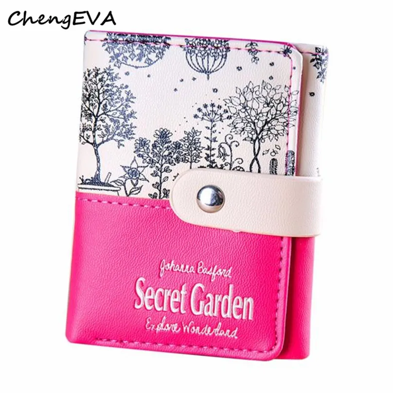 

2016 Hot Sale Attractive Elegant Women Secret Garden Coin Purse Short Wallet Card Holders Handbag Free Shipping Dec 16