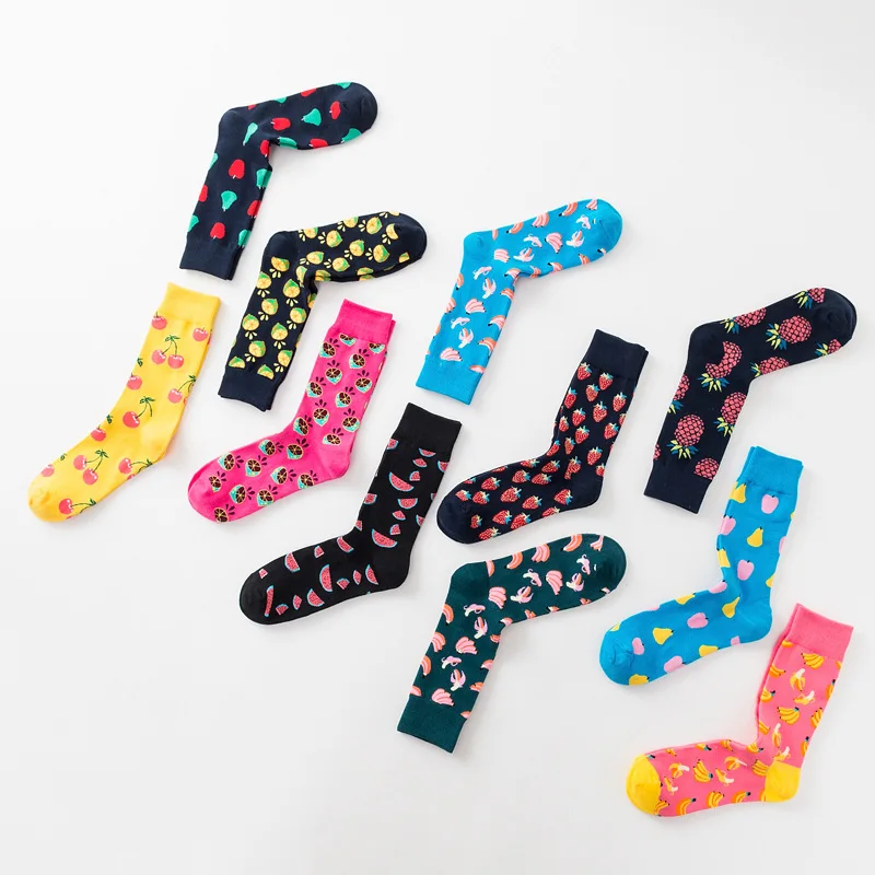 2019 New Arrival Harjuku Cartoon fruit socks kawaii Woman Funny happy For Women Art Student Sock calcetines tobilleros mujer | Женская
