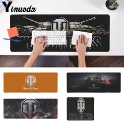 Yinuoda новых печатных World Of Tanks логотип Gamer Скорость мыши розничной маленький резиновый коврик Размеры для 250*290 300*900 400*900 см