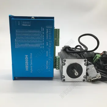 

3Nm Nema23 Closed Loop Stepper Motor Driver With Cooling fan Hybird Encoder Easy Servo Kit for CNC Mill Engraving 57MM AC DC DSP